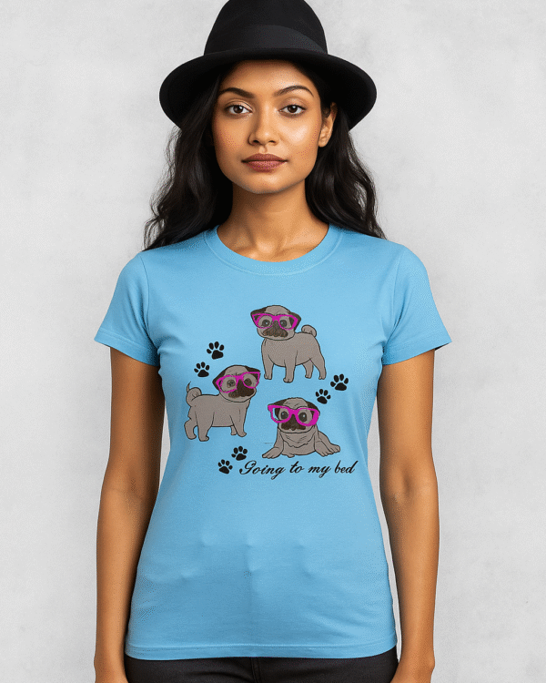 100% pure cotton t-shirt Sky Bule size-L