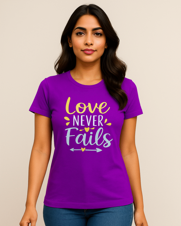 100% pure cotton T-shirt purpel