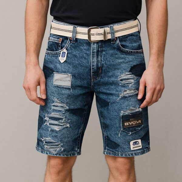 Denim Blue Half Jeans