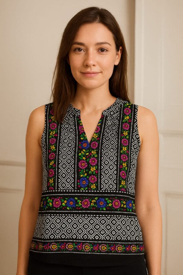 women fasionable lycra TOP size-s colour:- black and white