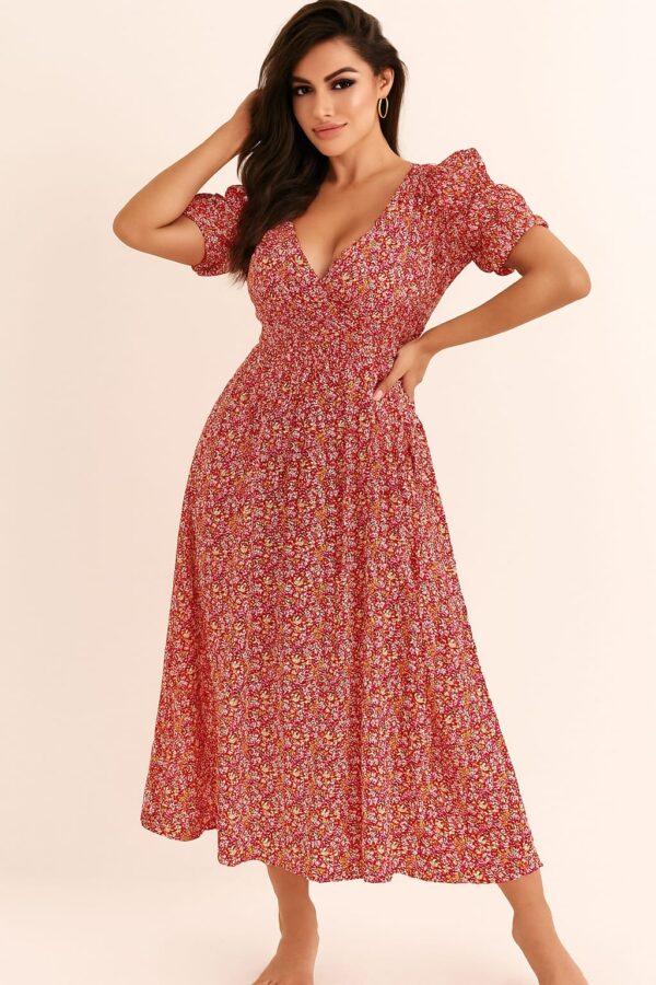 Women's chiffon full grown flower print colour:-  Ditsy floral